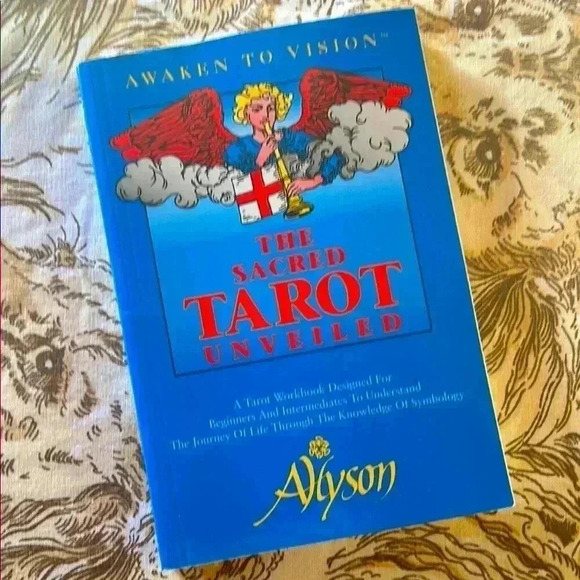 Vintage Other - Vintage The Sacred Tarot Unveiled Allyson Walsh Tarot Cards Workbook Guide 90s